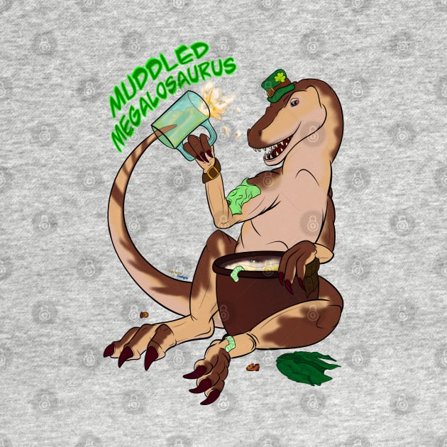 HoliDinos: St. Patrick’s Day - Muddled Megalosaurus Text by tygerwolfe